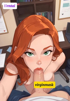 Virgin masks: Patron bayanın tabulu ofisinde büyük yarak aldatıyor!