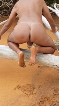 Ladysilva Naked on the Beach I Want Cock in My Hot Ass with a Marquinha