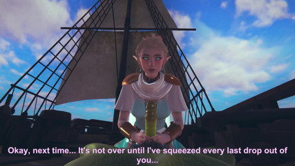 Waifu club 3D: Elf comel melancap zakar orc pov