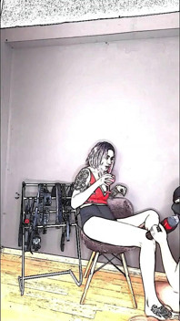 Lady Angela High Heel Fetiš Animace Submisivní Uctívání Pleaser Podpatky