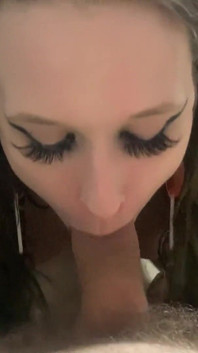 Cute Teen Sucks a Big Cock
