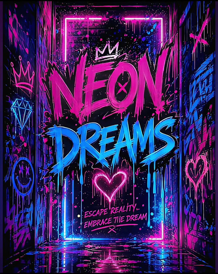 Neon dreams: Sueños de neón - realeza tribal