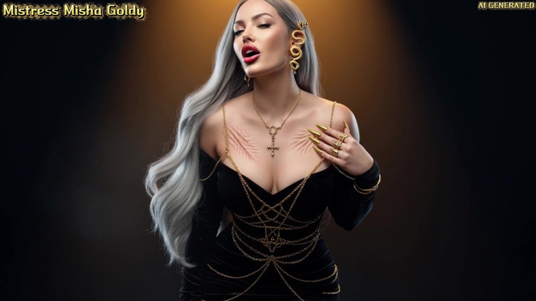 Goddess Misha Goldy: Titta på mitt finger