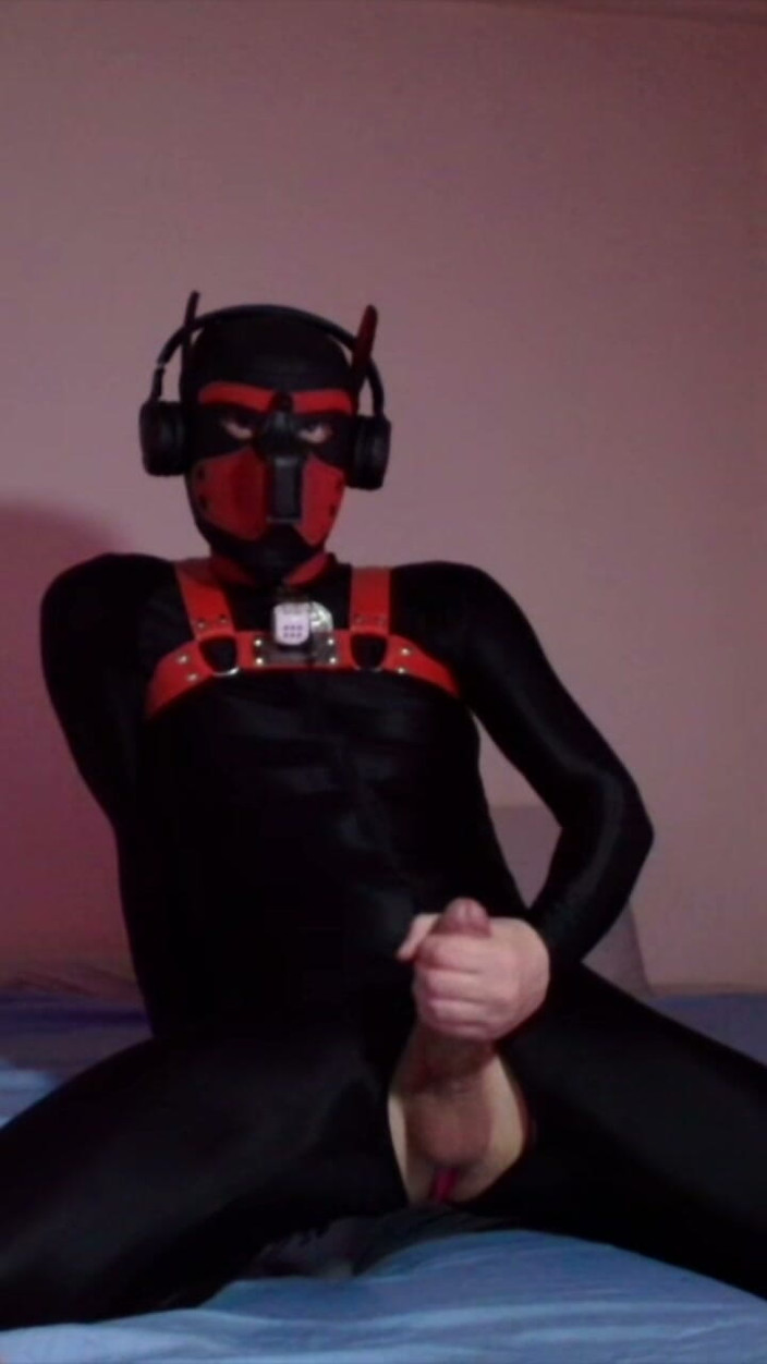 Alex GoodBoy: Remote Controlled Puppy Whimpers While Jerking off