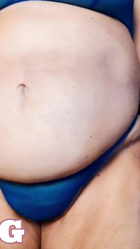 Čirá modrá podprsenka a kalhotky zkuste bbw sam38g