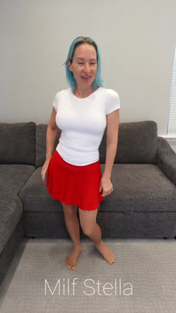 White Top & Red Skirt
