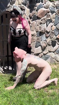 Humiliation with a Dirty Pig in the Mud