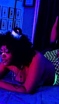 Ebony Neko Play With Little Bleu J in Uv Colors