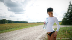 CharmModels: Sofia Z Mokry mokry T-shirt i Twarde Sutki