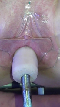 Wide Open Cocked Pussy Mechanically Fucked From Very Close 1