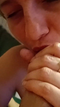 POV Blowjob with Pulsating Cum in Mouth and Swallow