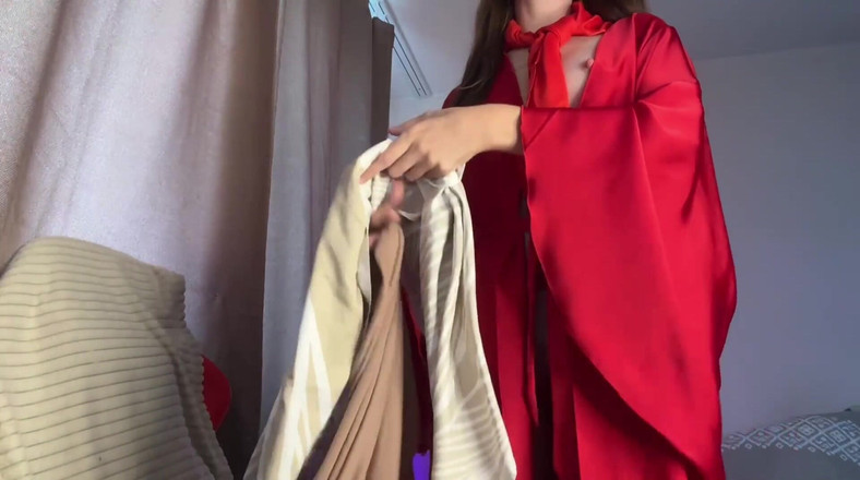 Skinny_lady69: Asmr Satin-schal-Fetisch