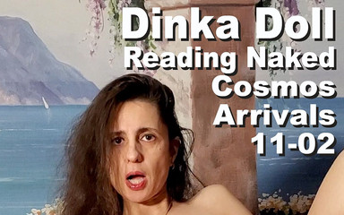 Cosmos naked readers: Dinka Doll Reading Naked the Cosmos Arrivals. Pxpc1112