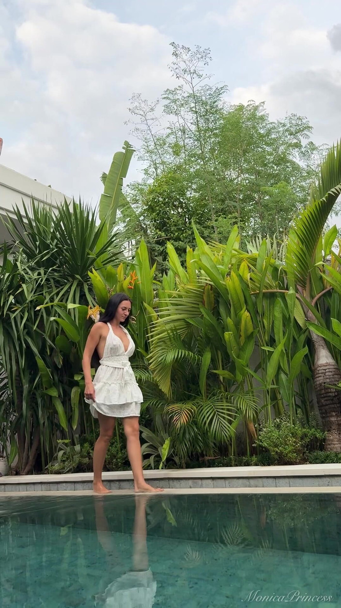 Princess Monica: Hot Brunette Tease: Legs, Heels &amp; Naughty Peeks