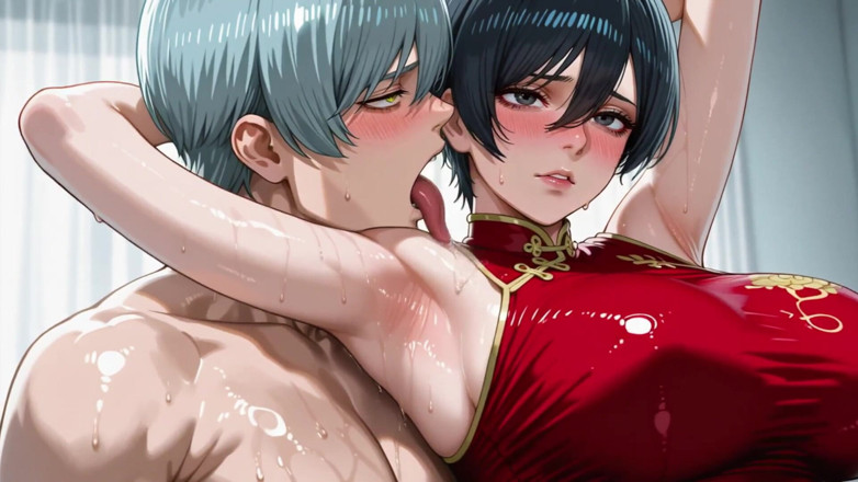Prznai: Amai Mask (opm) X Mikasa (aot)