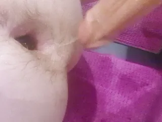 Sloppy big dildo anal with lots of gaping