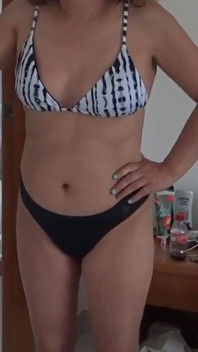 On the Beach, My Friend's Stepson Jerks off Looking at Me in a Bikini and Wants to Fuck Me