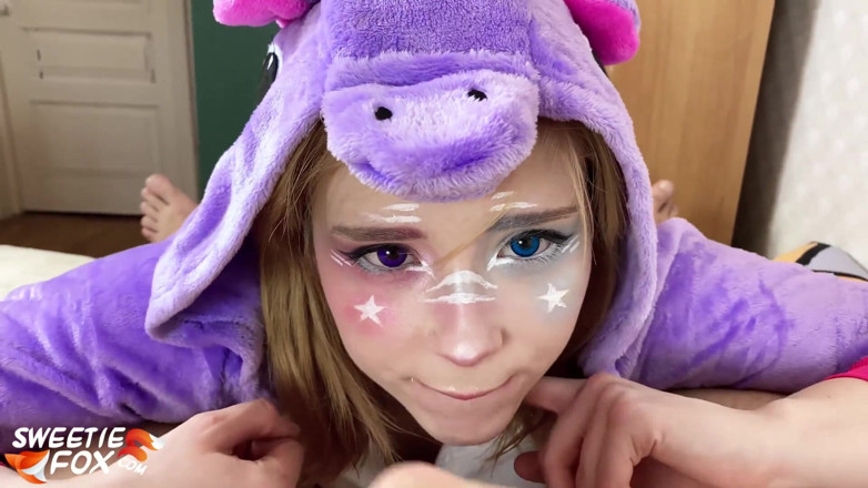 Sweetie Fox: 独角兽宝贝吮吸和重口味性爱鸡巴 - 角色扮演