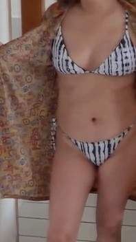 Full Video of a Stepmother Showing off in a Bikini and Lingerie. Would You Like to Meet Her? Would You Fuck Her?