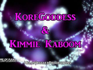 Melon Juggler: Dziewczyna Kimmie Kaboom tryska całym swoimi wielkimi cyckami