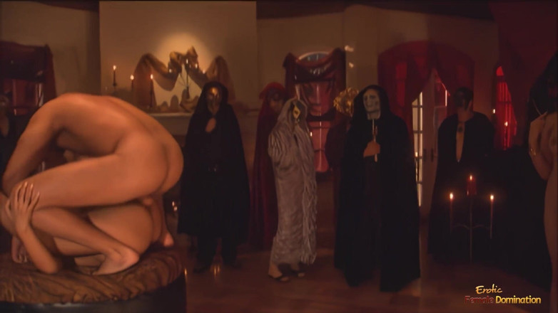 Erotic Female Domination: Cultists Perform a Ritual with Pussy Eating and Hardcore Dick...