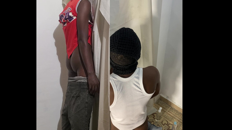 Gloryhole Africa: Gloryhole - hamza dientot habis-habisan sama kontol besar cowok rock