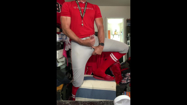 JockDad87: Jockdad87 Krawędzie w sprzęcie baseballowym i czerwonych pasiastych skarpetkach