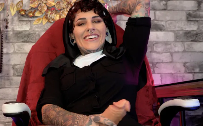 Diesel_Dee: Naughty Nun with Her Strap on Gives You Instructions