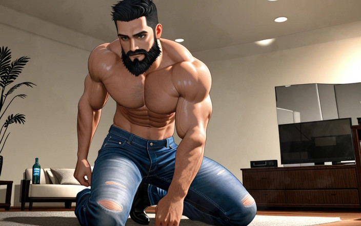 Erotic Man: Stomende Ai Solo Gay