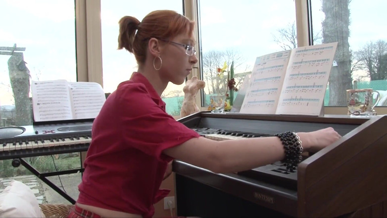 My Favorite Pornstars: Redhead teen hitting piano teacher's big notes