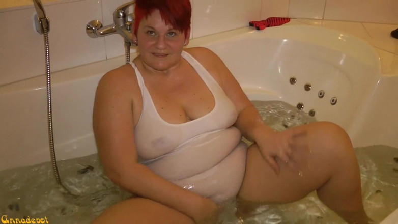 Anna Devot: Annadevot - In the white swimsuit in whirlpool