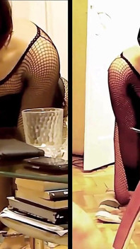 Ring gag dildo gola profonda per il piacere del master