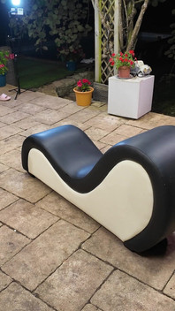 Trío duro de verano en la terraza.