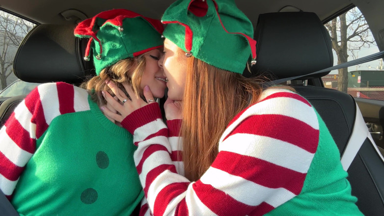 Serenity Cox: Geile elves komen klaar in drive Thru met weelderige op...