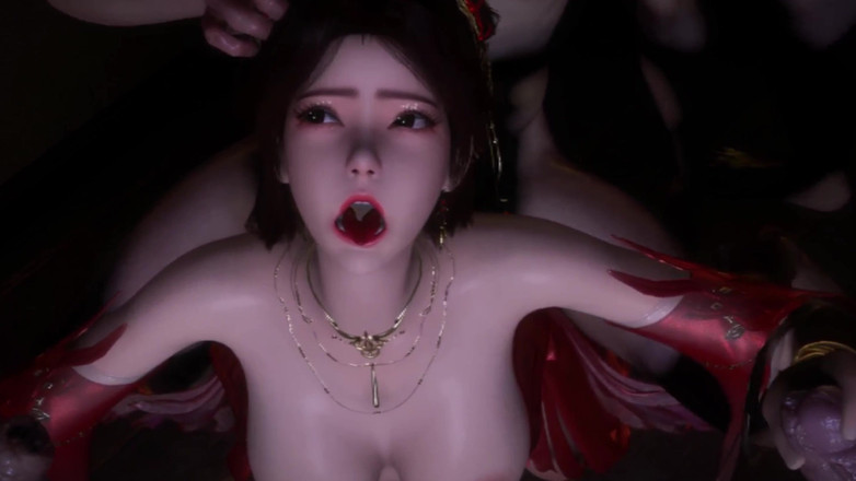 Why fuck so hard: 3d повія з великими цицьками займається своїм першим сексом у груповусі