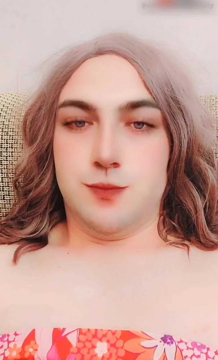 Kitty_Cross: Handless Masturbation Cute Lady Boy Cock Between Legs Hot Horny...