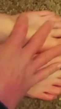 Rubbing and Playing with My Toes