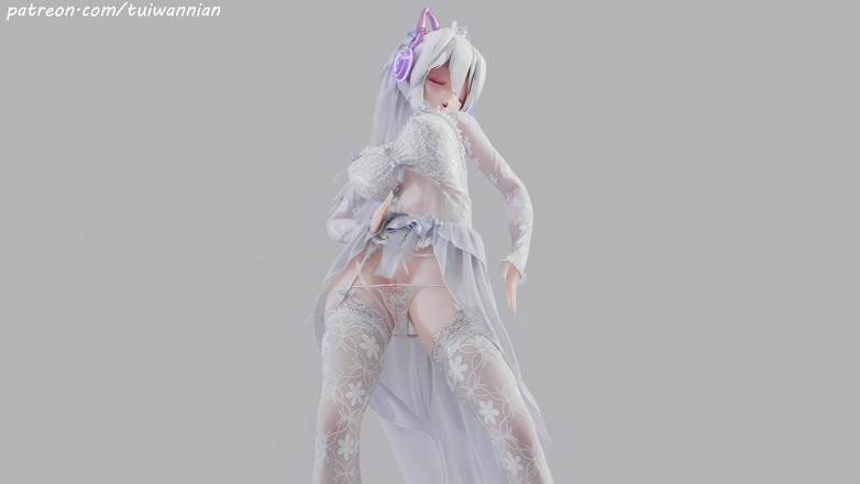 MikuMotion: [mmd] schwaches T-ara Brautliebesweißes Brautkleid