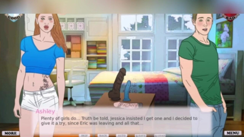 3DXXXTEEN2 Cartoon: Good boy in ass, bad boy in pussy. 3D porn cartoon...