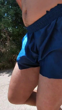 My Cock Allways Manage to Scape From My Tight Shorts Like a Prisoner