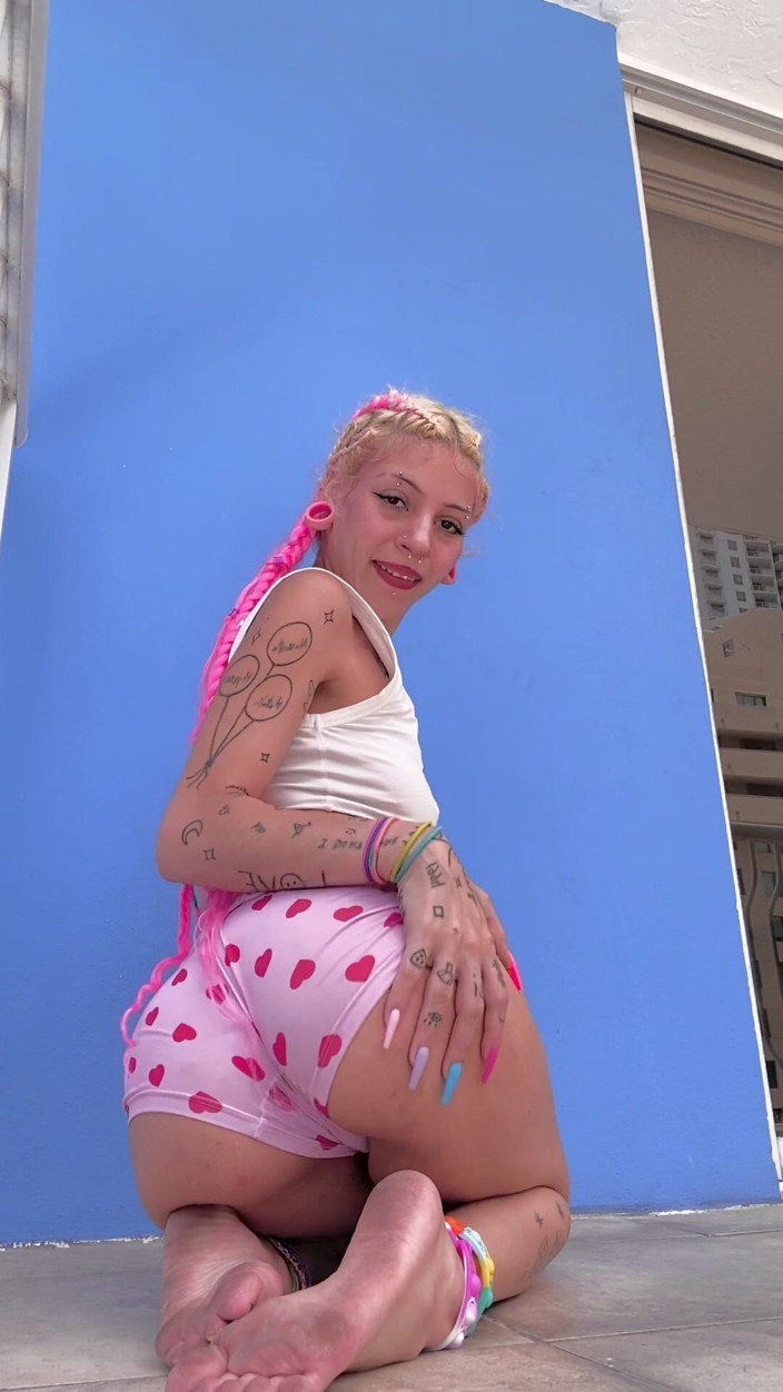 Nali Marie: POV Your Big Stepsister Gets Freaky Strip-tease Pigtail Braids Dirty...