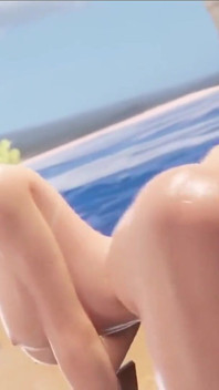 Robaatoo Tiaz-3dx Intense Public Beach Sex: Hot Curvy Woman Swallows Huge Cock, Hard Anal with Lover
