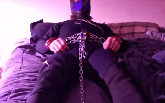 Robert48569: 네오프렌 펫플레이 셀프 본디지 체인 가죽 강아지 플레이 강아지 플레이 강아지 매시 후드 잠수복 칼라 잠금 페티쉬 킨