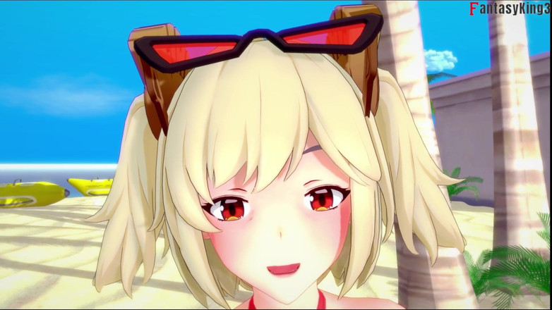 Fantasy king: Blowjob bikini Burnice di pantai - 1 - Zon Zenless Zero (zzz)
