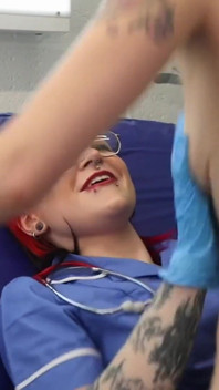Nurse Ruby's Degrading Vaginal Exam: Pierced Slut Rosa Inspected, Stretched & Broken in Medical Room