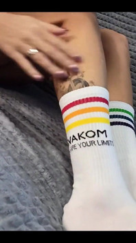 Dirty Step Sister Bought Socks Special to Tease My Dick