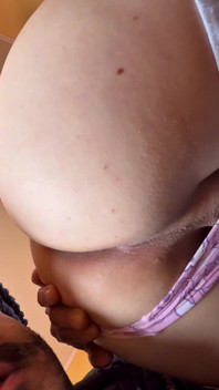 Asuka Bends Over Teasing Stepdaddy Until He Loses Control and Dives in for Her Cuca.