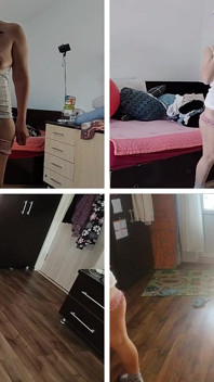 Amateur vrouw zuigt ijs, latina harig poesje, grote kont, grote tepels