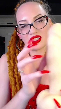 CBT JOI Long Red Nails.mp4