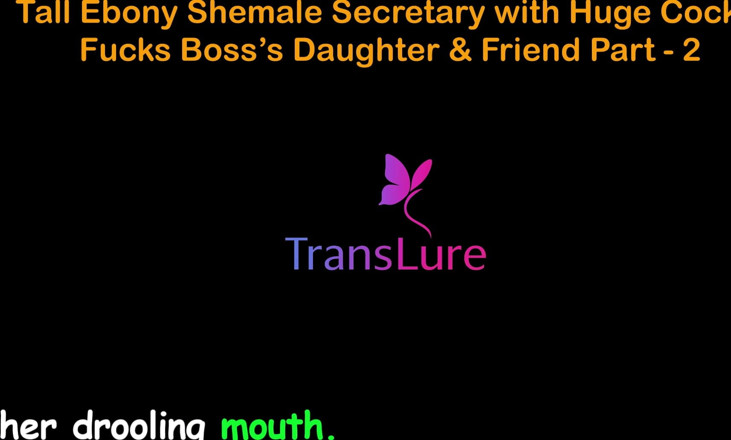 TransLure: Storia di sesso audio inglese - segretaria trans ebano alta con...